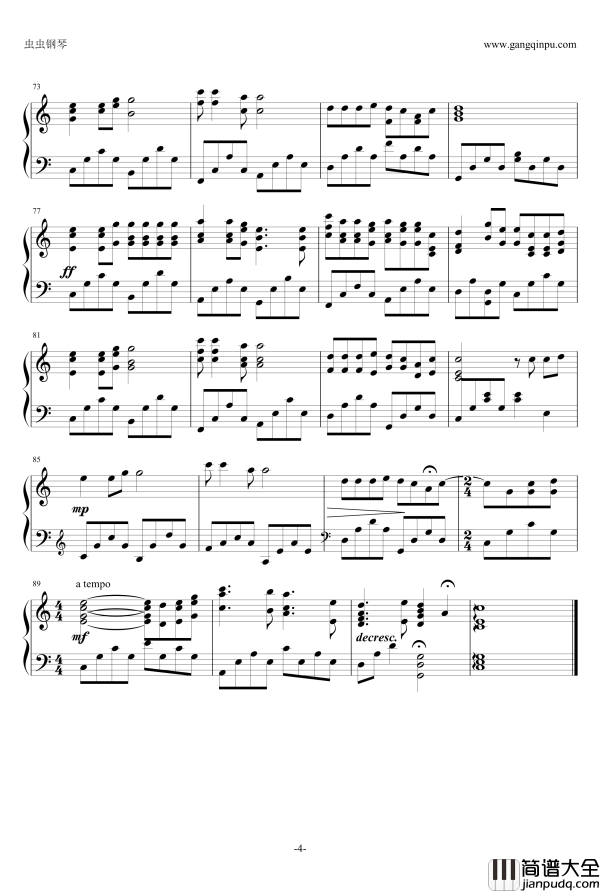 白狐钢琴谱_0.9版_陈瑞