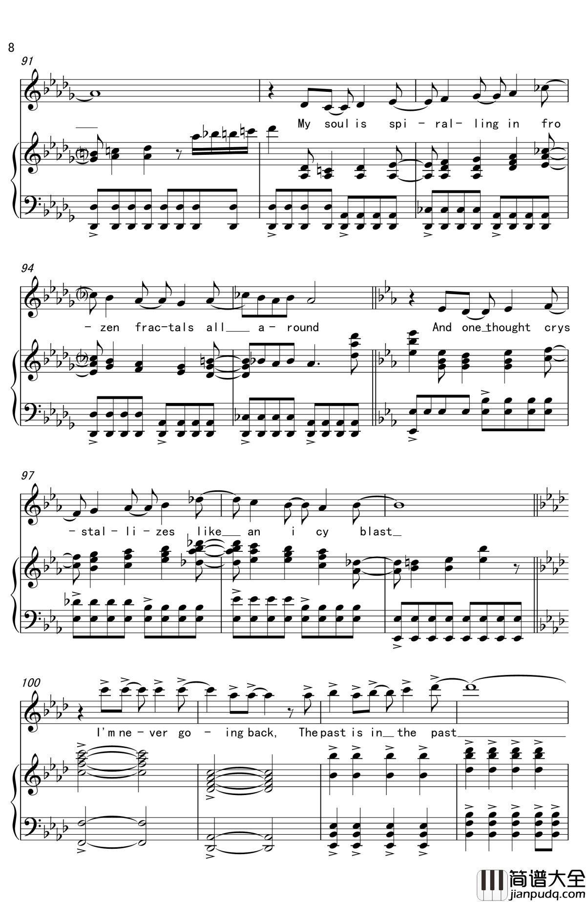 Let_It_Go钢琴谱_Idina_Menzel_冰雪奇缘