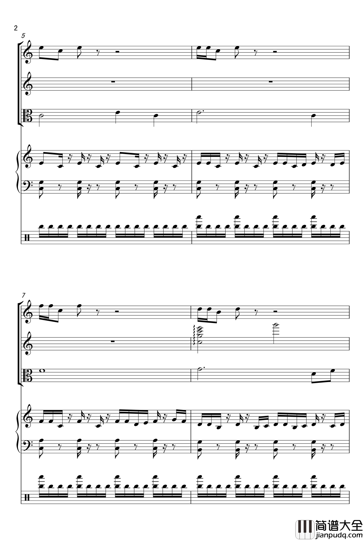 Please_be_a_happy_fish钢琴谱_FangDong