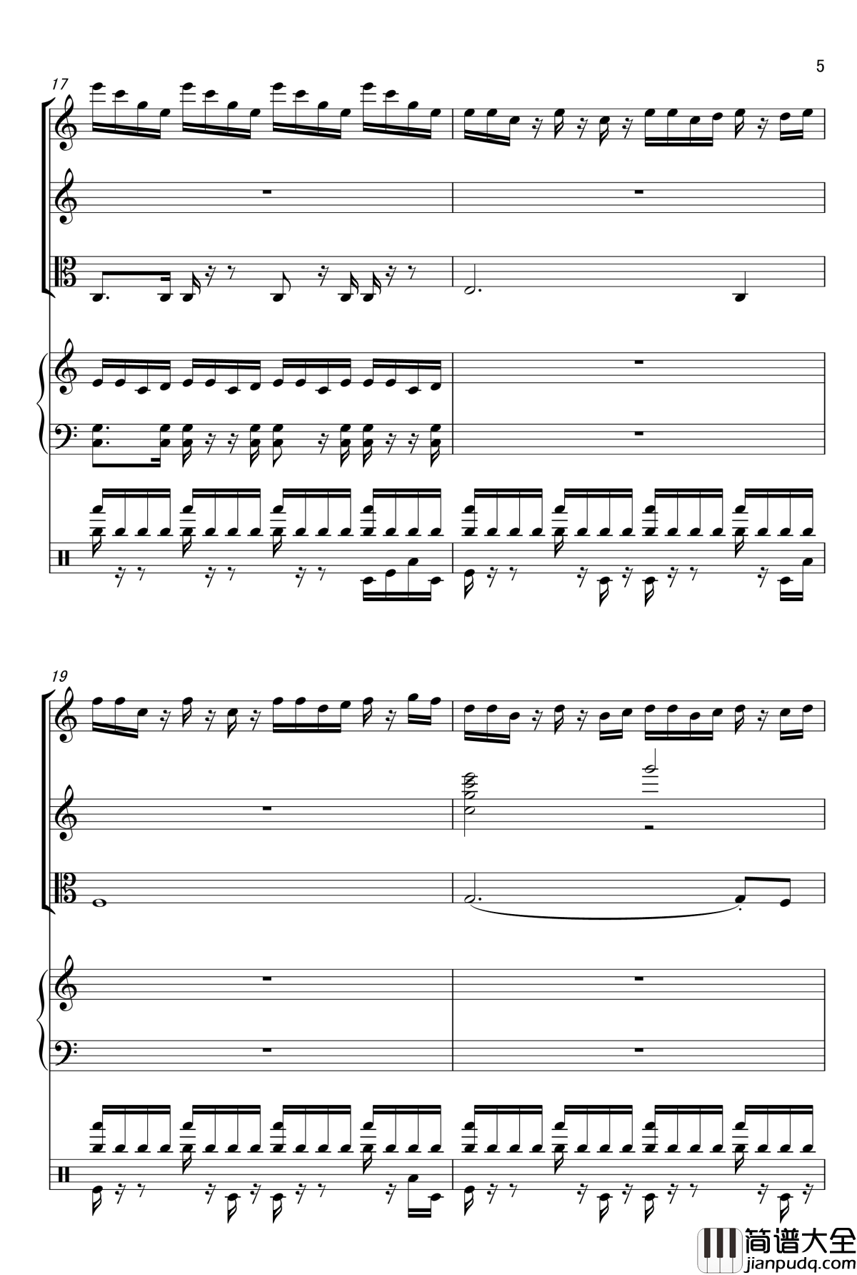 Please_be_a_happy_fish钢琴谱_FangDong