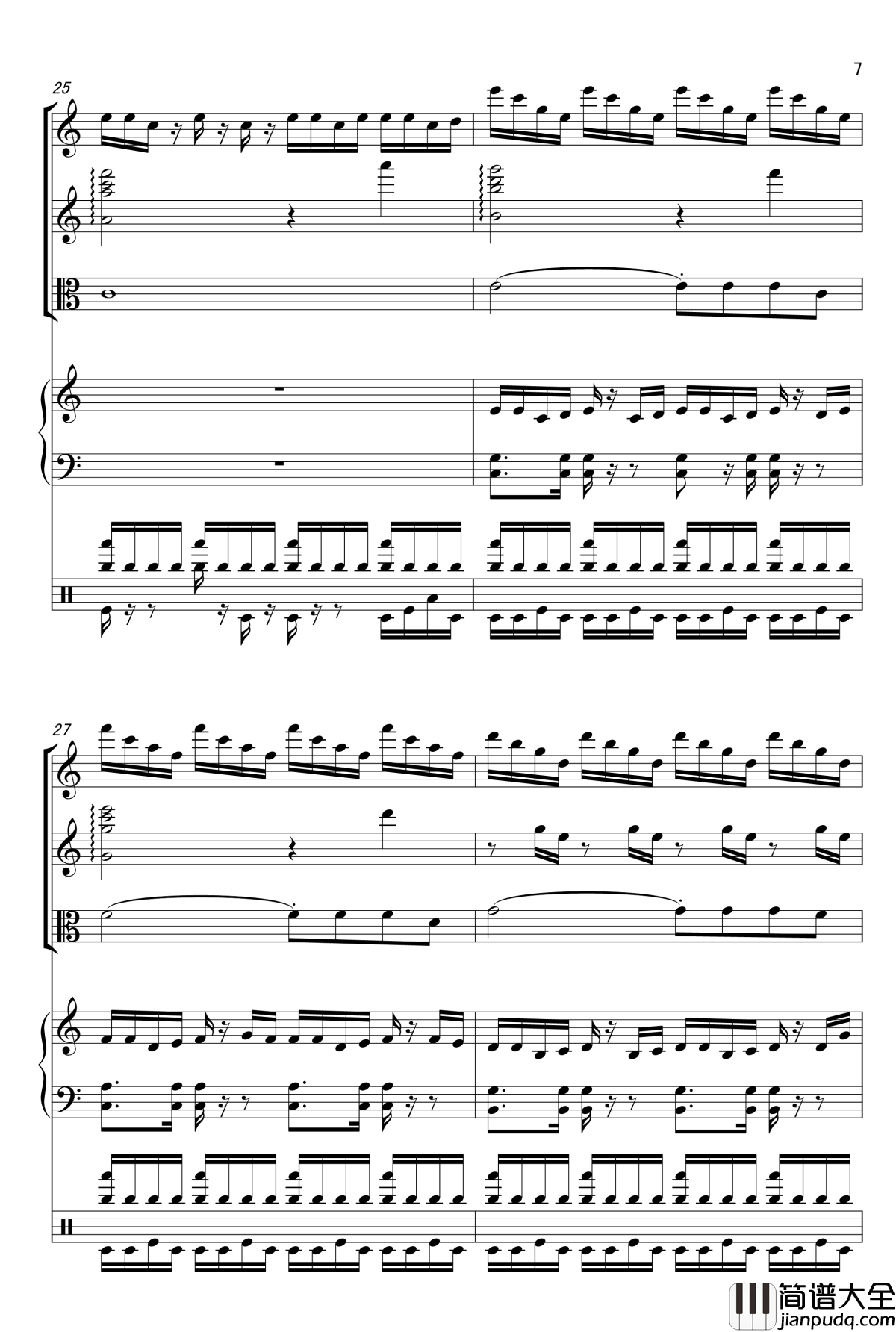 Please_be_a_happy_fish钢琴谱_FangDong