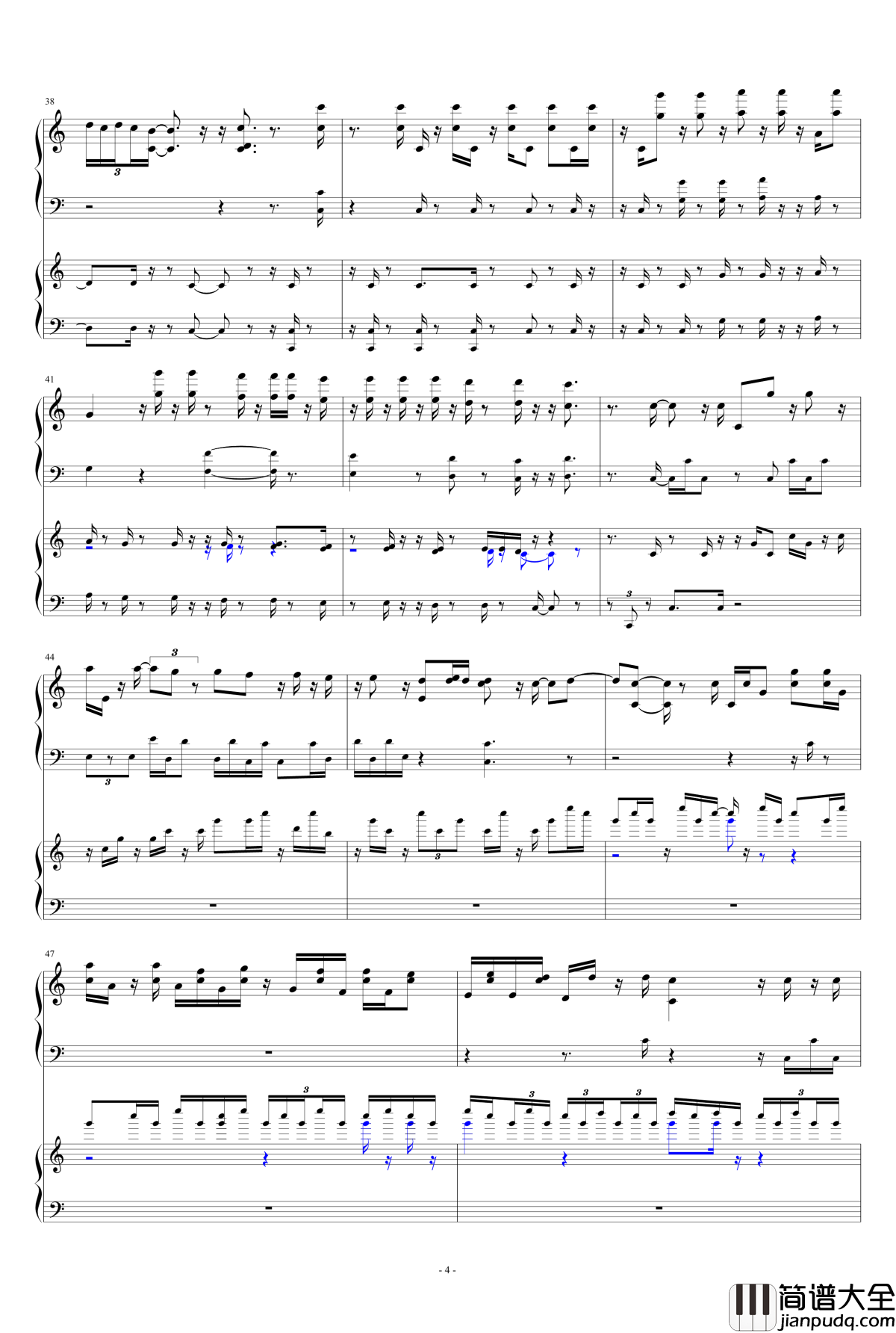 小星星钢琴谱_变态版_第一章_11269395384