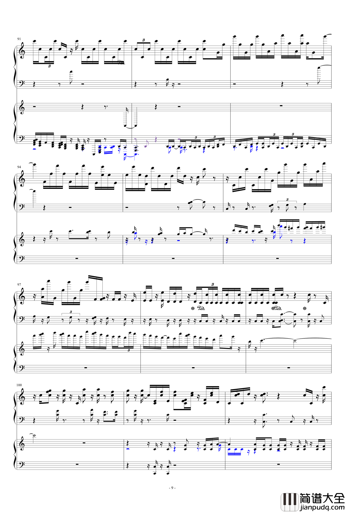 小星星钢琴谱_变态版_第一章_11269395384