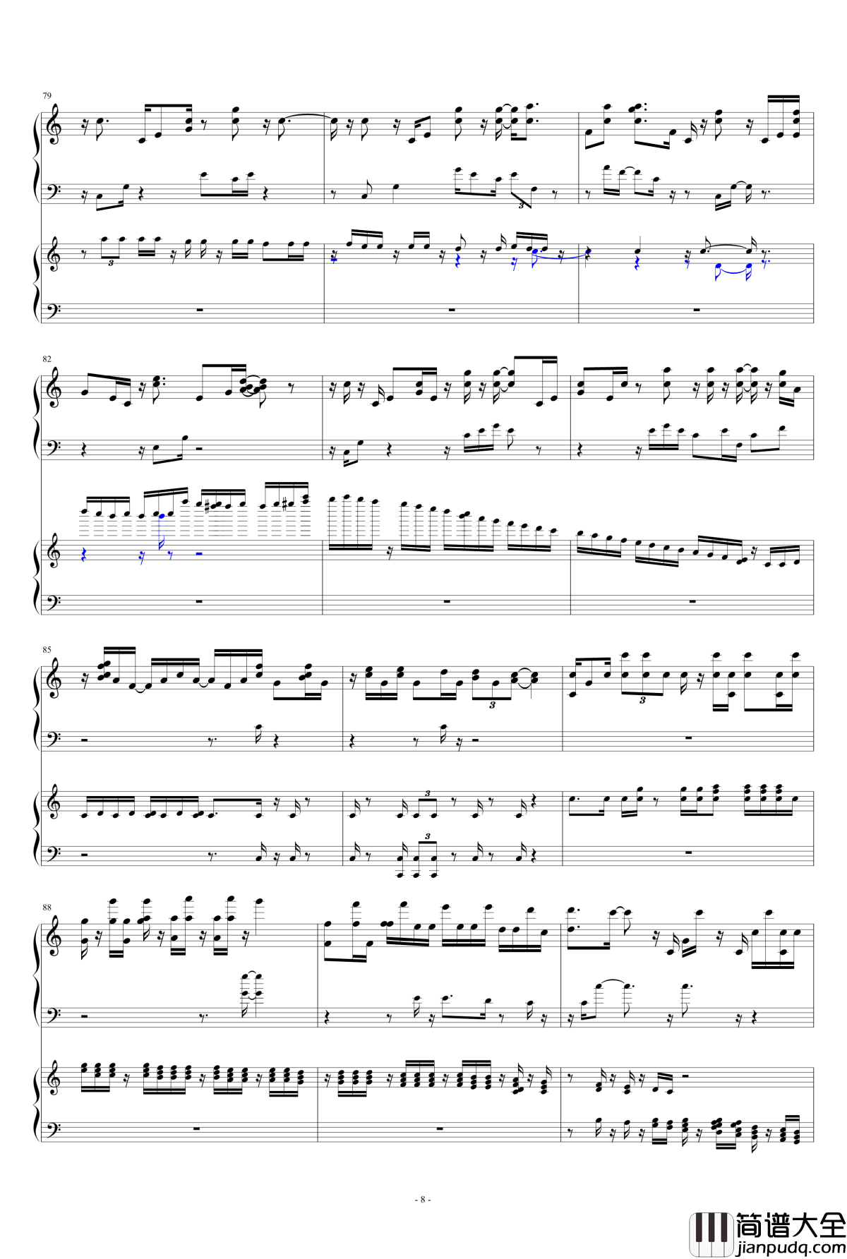 小星星钢琴谱_变态版_第一章_11269395384