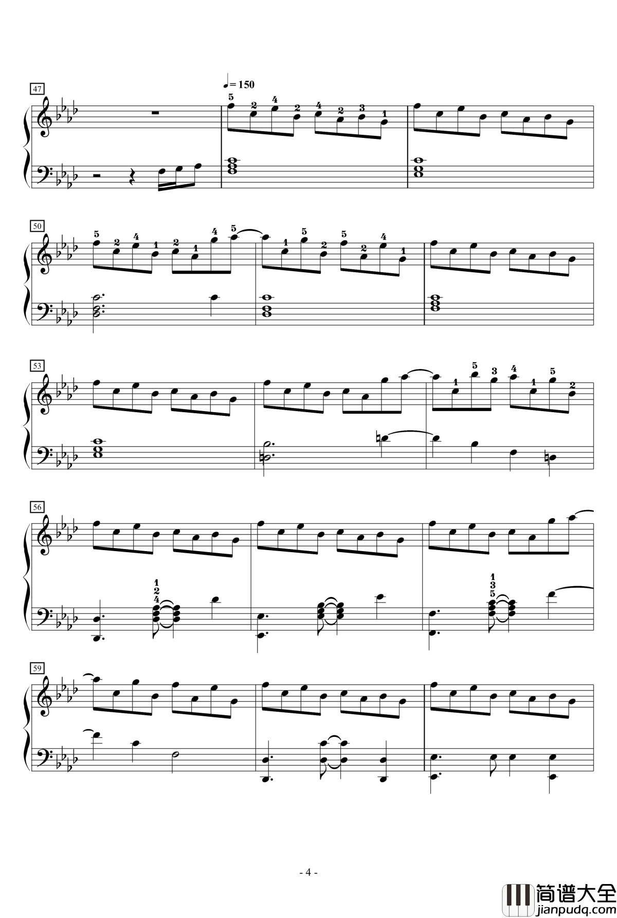 狂気の飛翔幻想響钢琴谱_88鍵盤酷使録_东方永夜抄