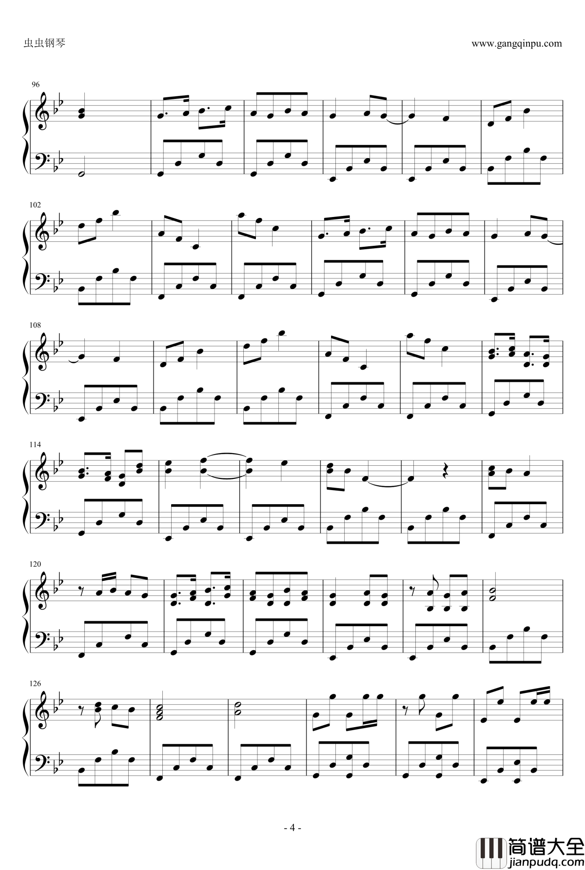 双箭头背景音乐钢琴谱_双箭头