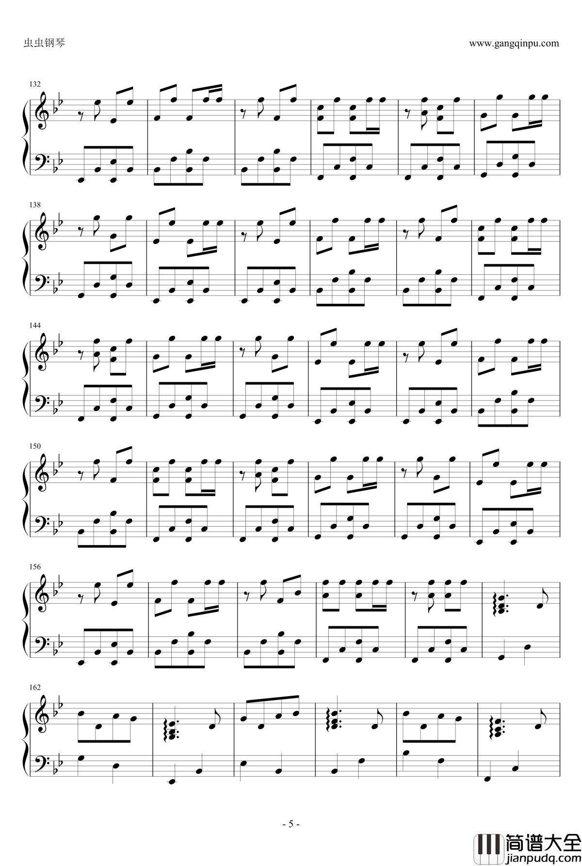 双箭头背景音乐钢琴谱_双箭头