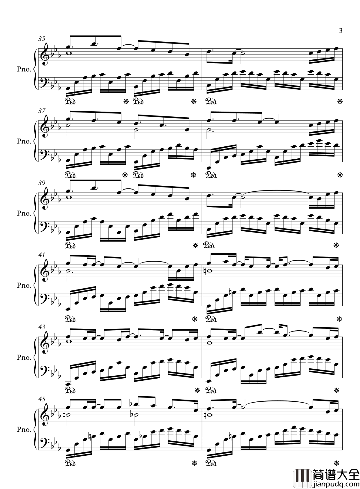 不朽钢琴谱_张起灵_盗墓笔记