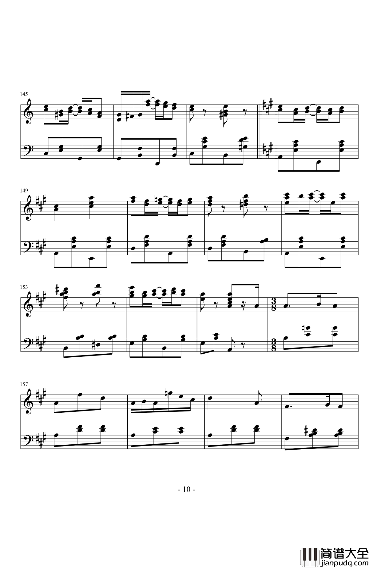 随想曲——动与静钢琴谱_江畔新绿