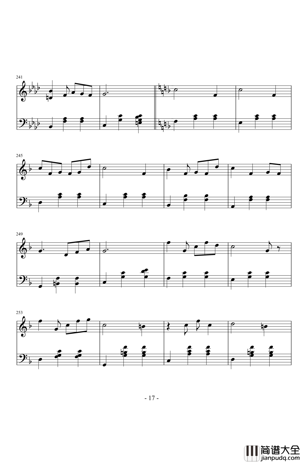 随想曲——动与静钢琴谱_江畔新绿