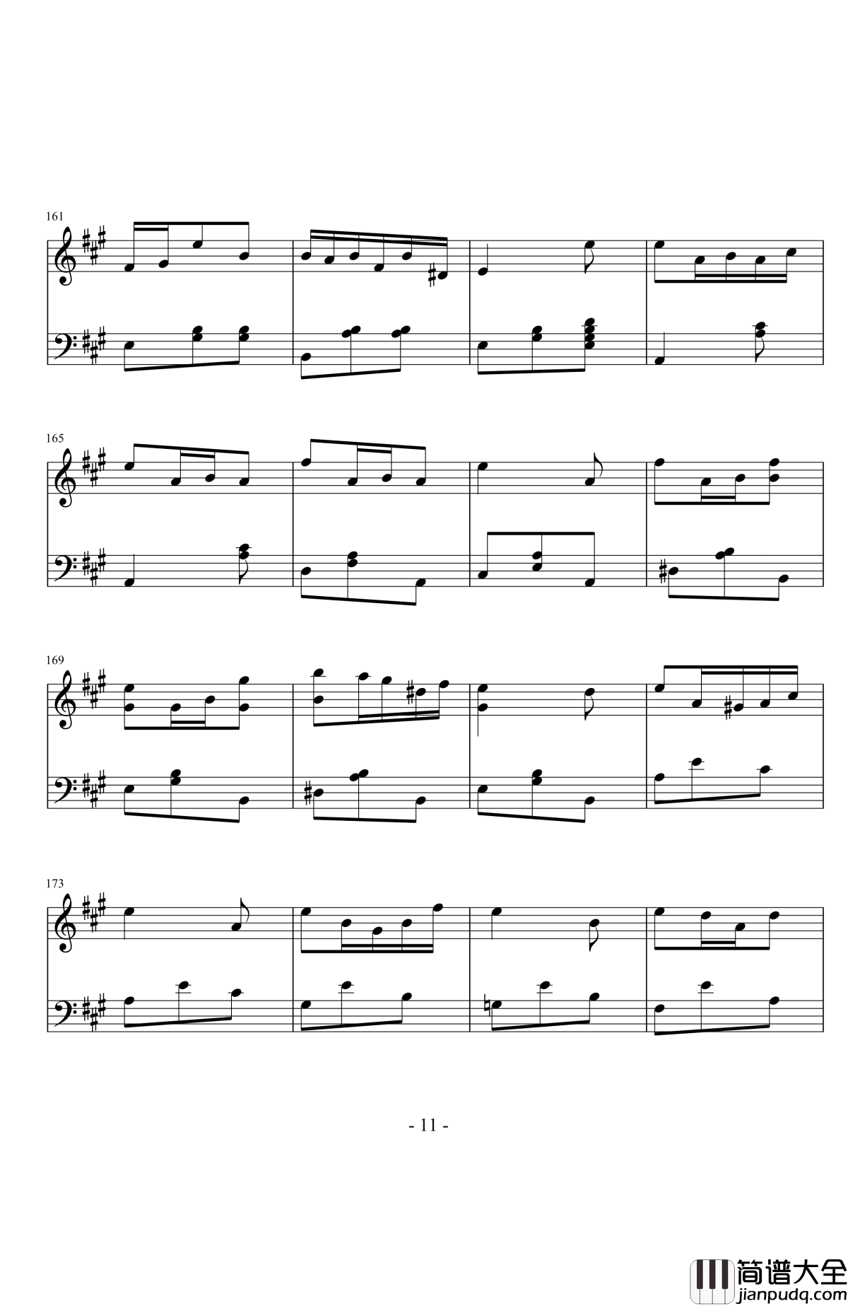 随想曲——动与静钢琴谱_江畔新绿