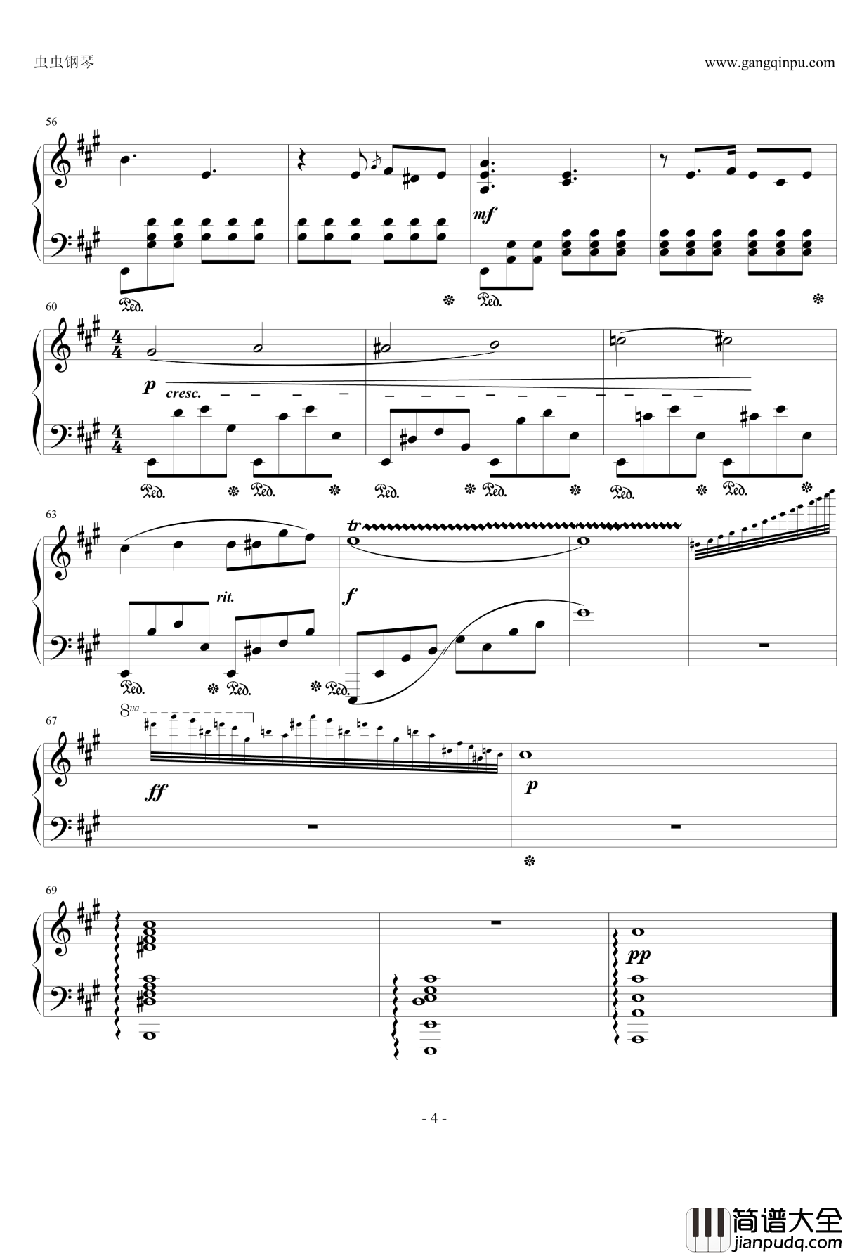 原创小夜曲钢琴谱_nyride