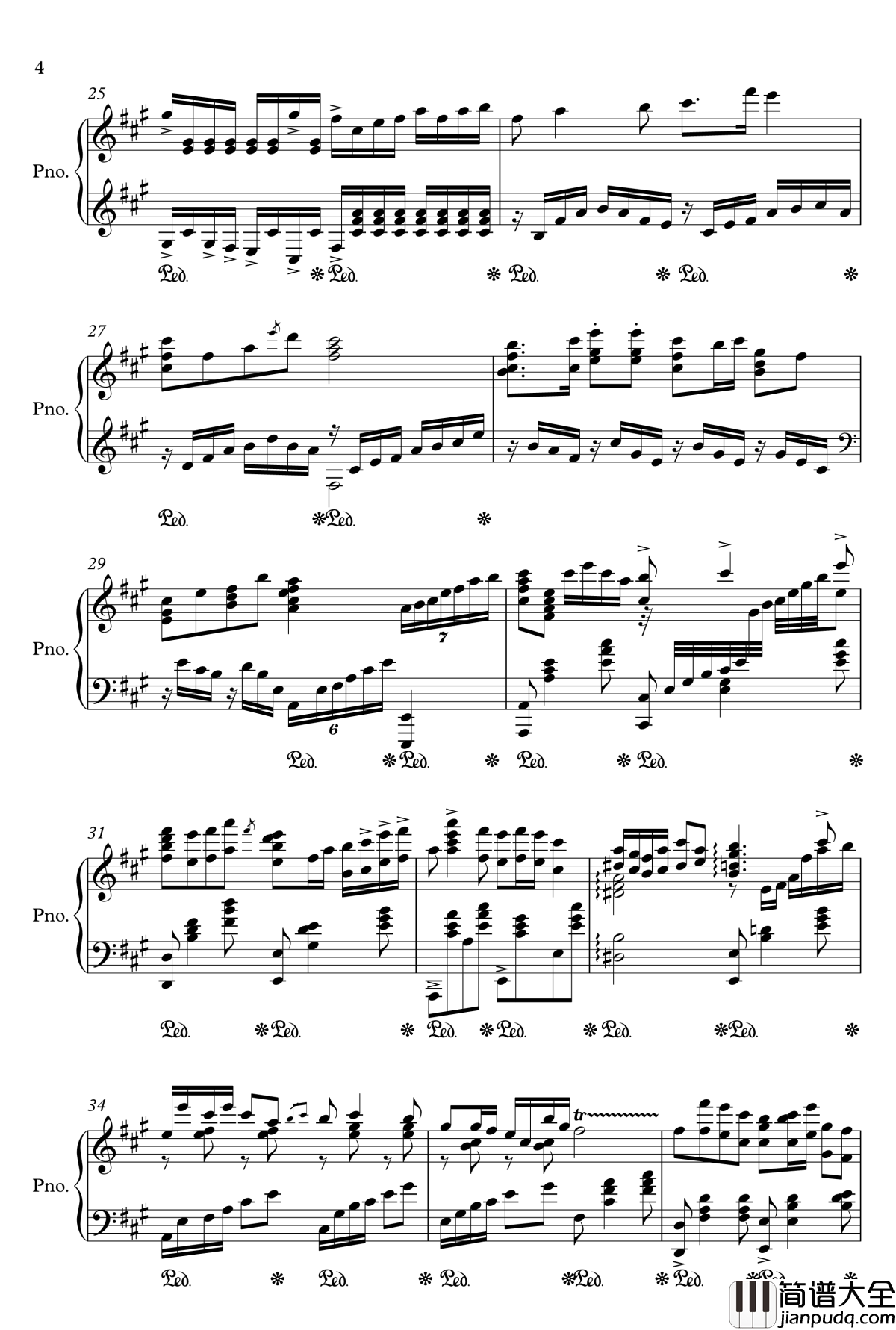 豐收漁歌钢琴谱_鋼琴獨奏改編_李自立