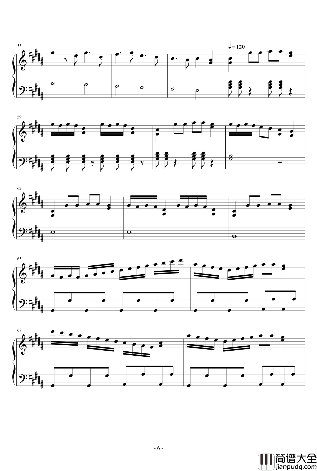 小星星的幻想钢琴谱_默默默mo