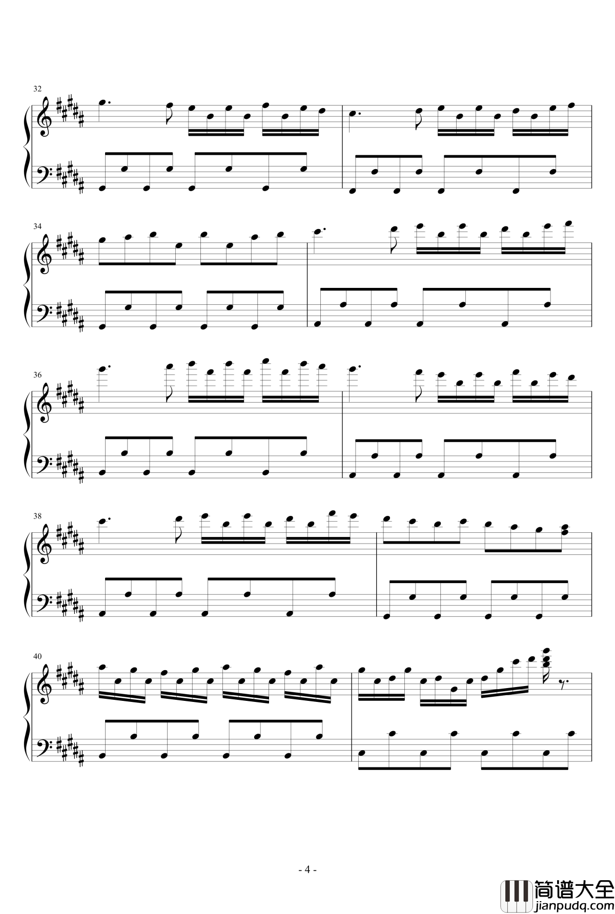 小星星的幻想钢琴谱_默默默mo