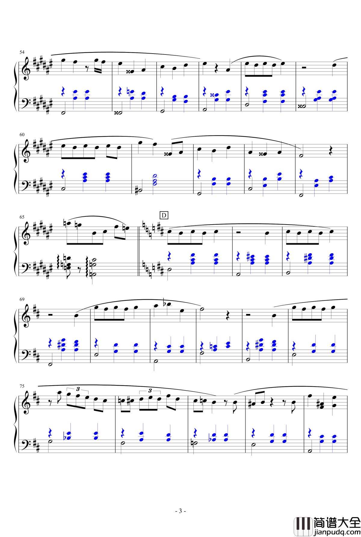 La_Vanille钢琴谱_独奏用_香草_thisisit2009