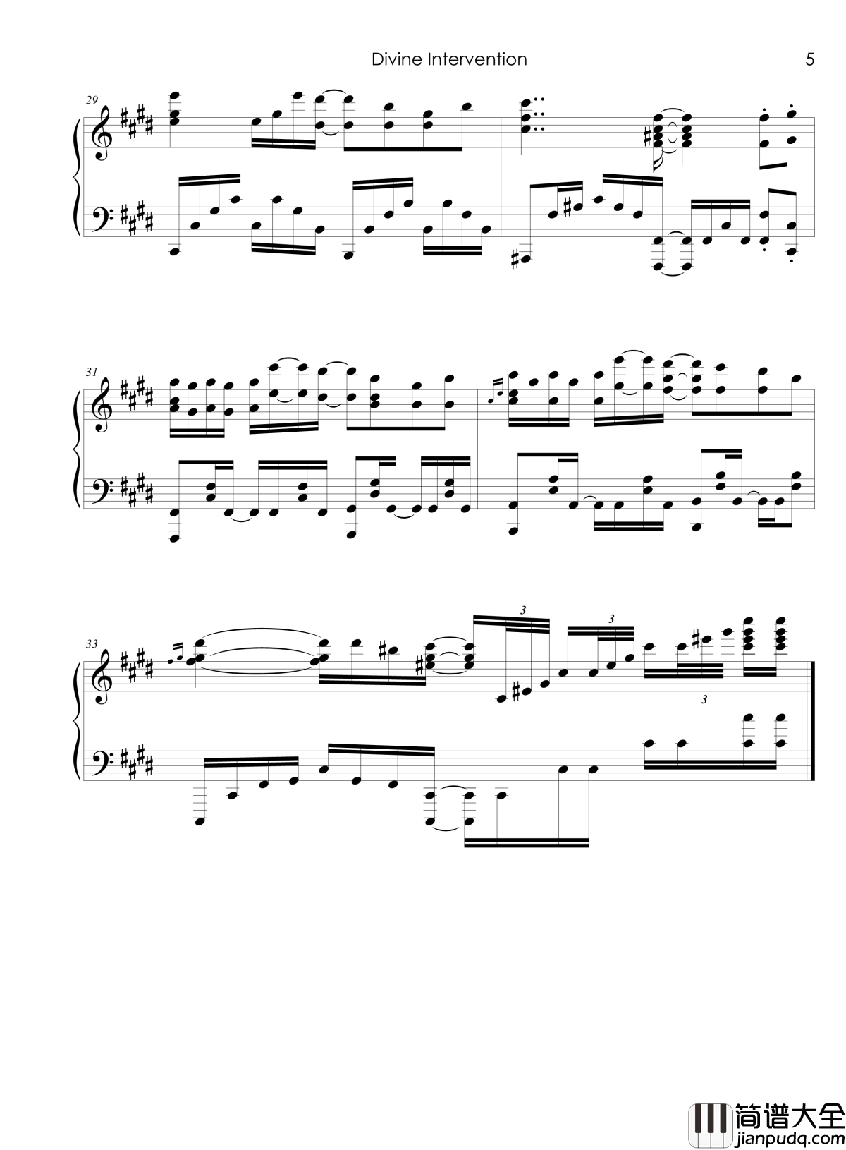 魔女的使命op钢琴谱_娜娜_魔女的使命