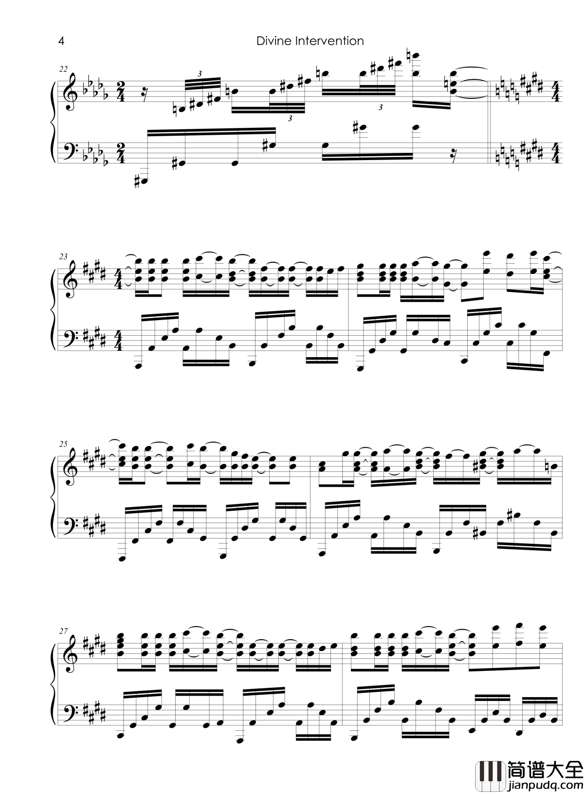 魔女的使命op钢琴谱_娜娜_魔女的使命