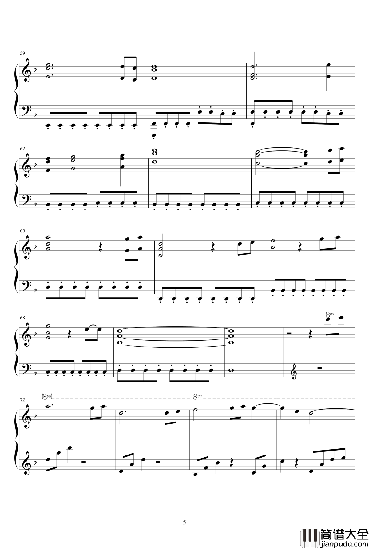 春雨钢琴谱_johnsonf1