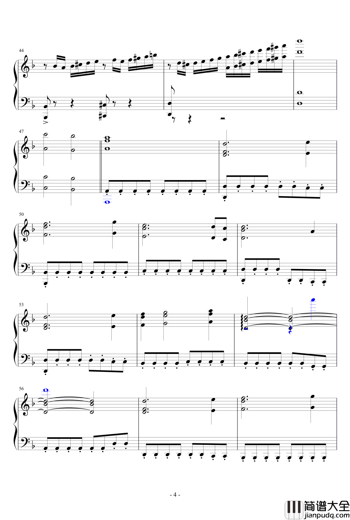 春雨钢琴谱_johnsonf1