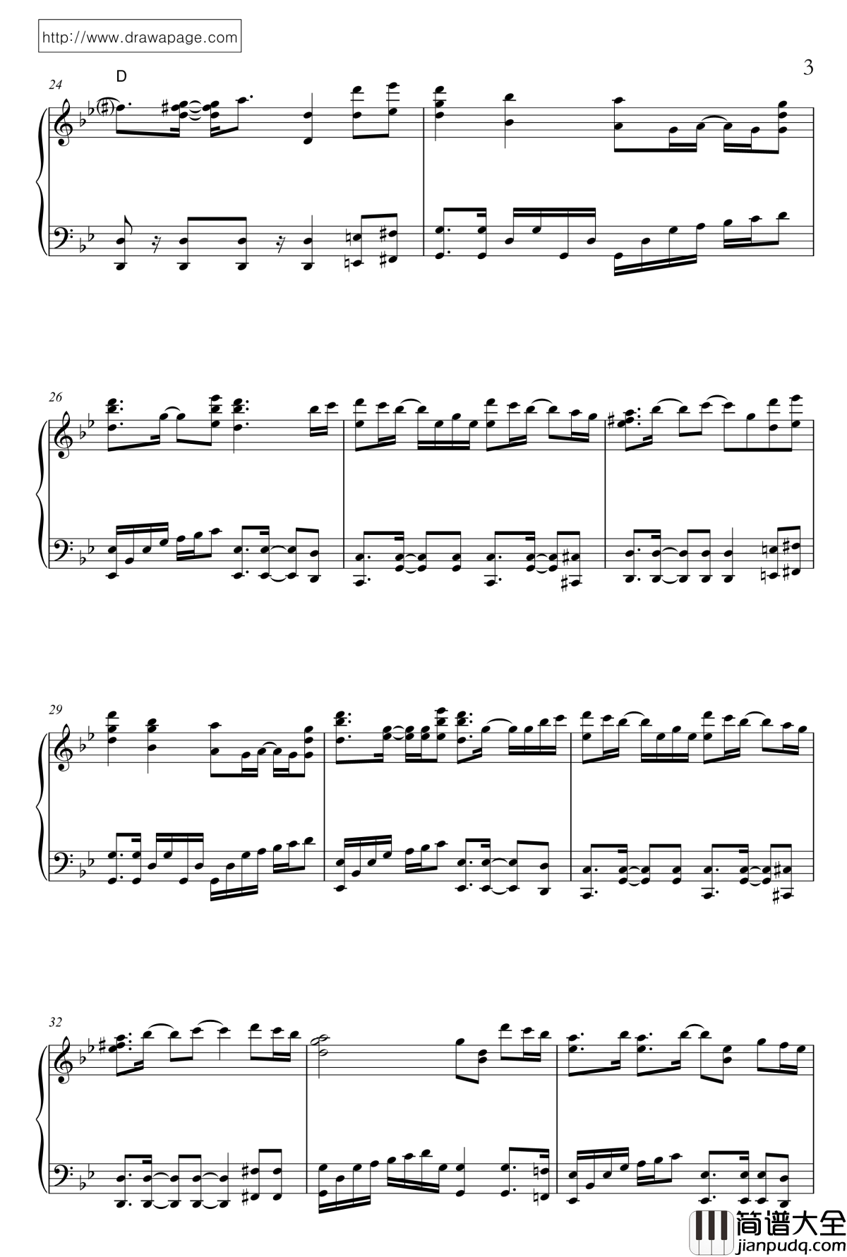 A.I.N.Y.钢琴谱_演唱会钢琴版_邓紫棋