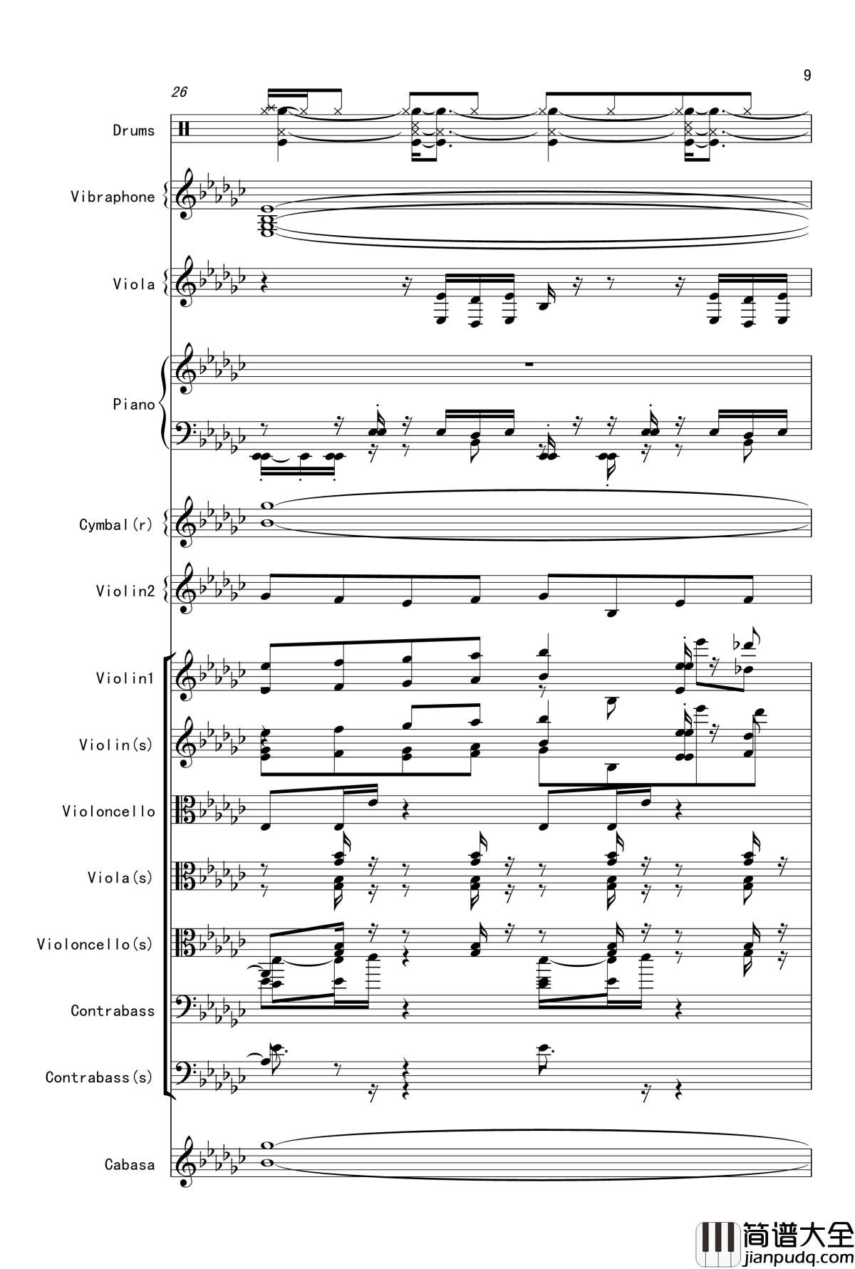 Bad_apple钢琴谱_总谱震撼登场_娜娜X东方_东方project