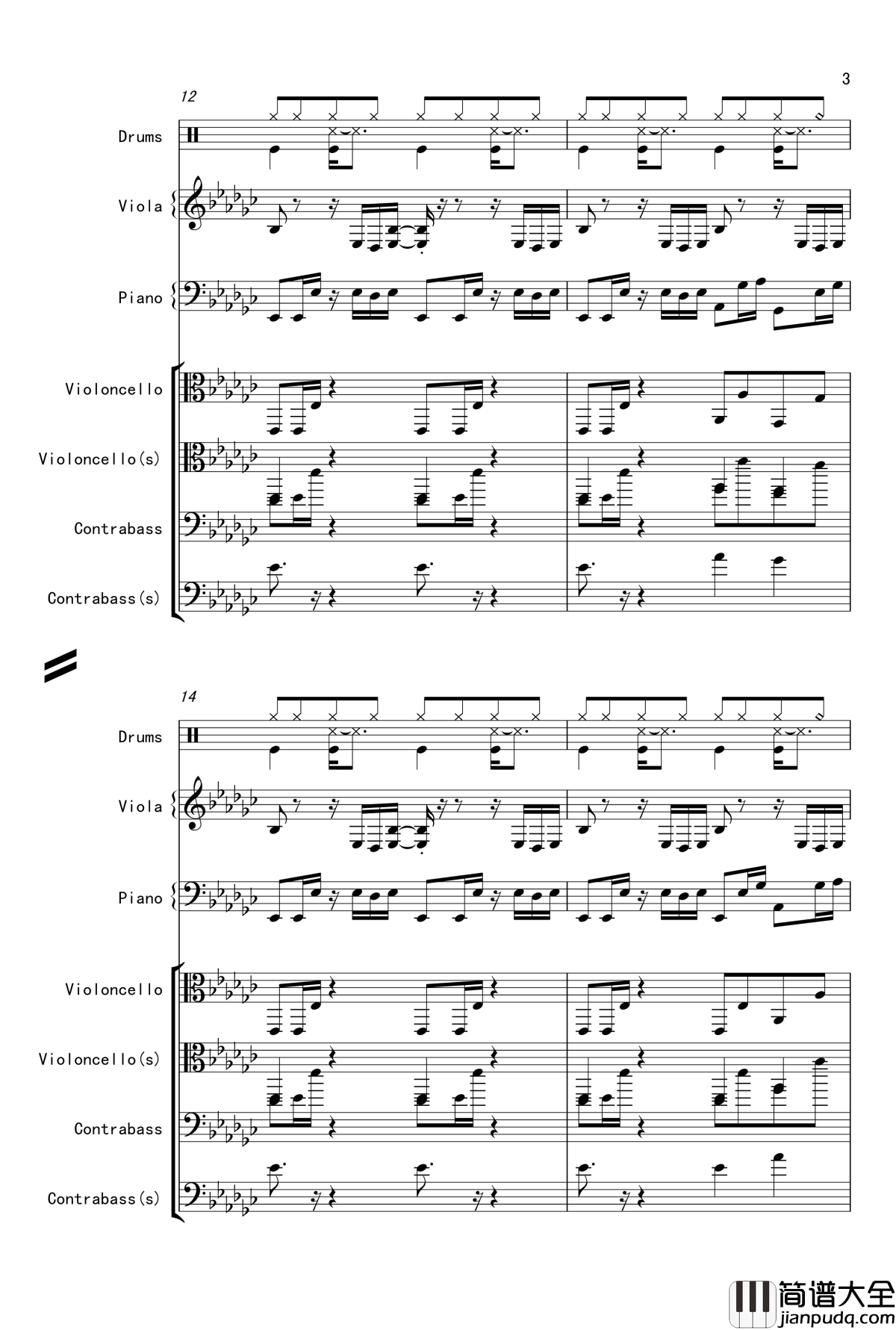 Bad_apple钢琴谱_总谱震撼登场_娜娜X东方_东方project