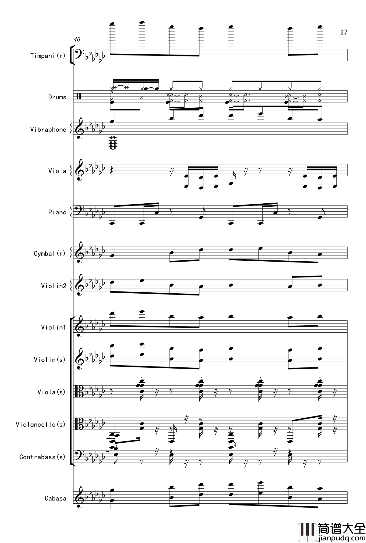 Bad_apple钢琴谱_总谱震撼登场_娜娜X东方_东方project