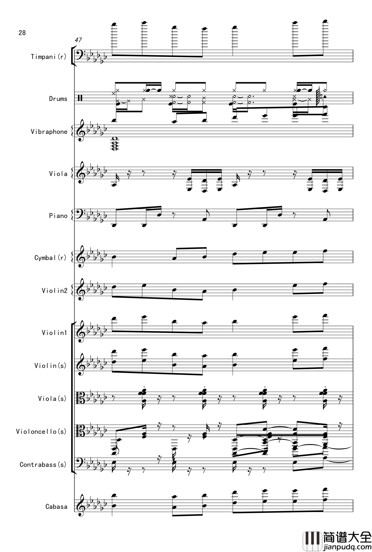 Bad_apple钢琴谱_总谱震撼登场_娜娜X东方_东方project