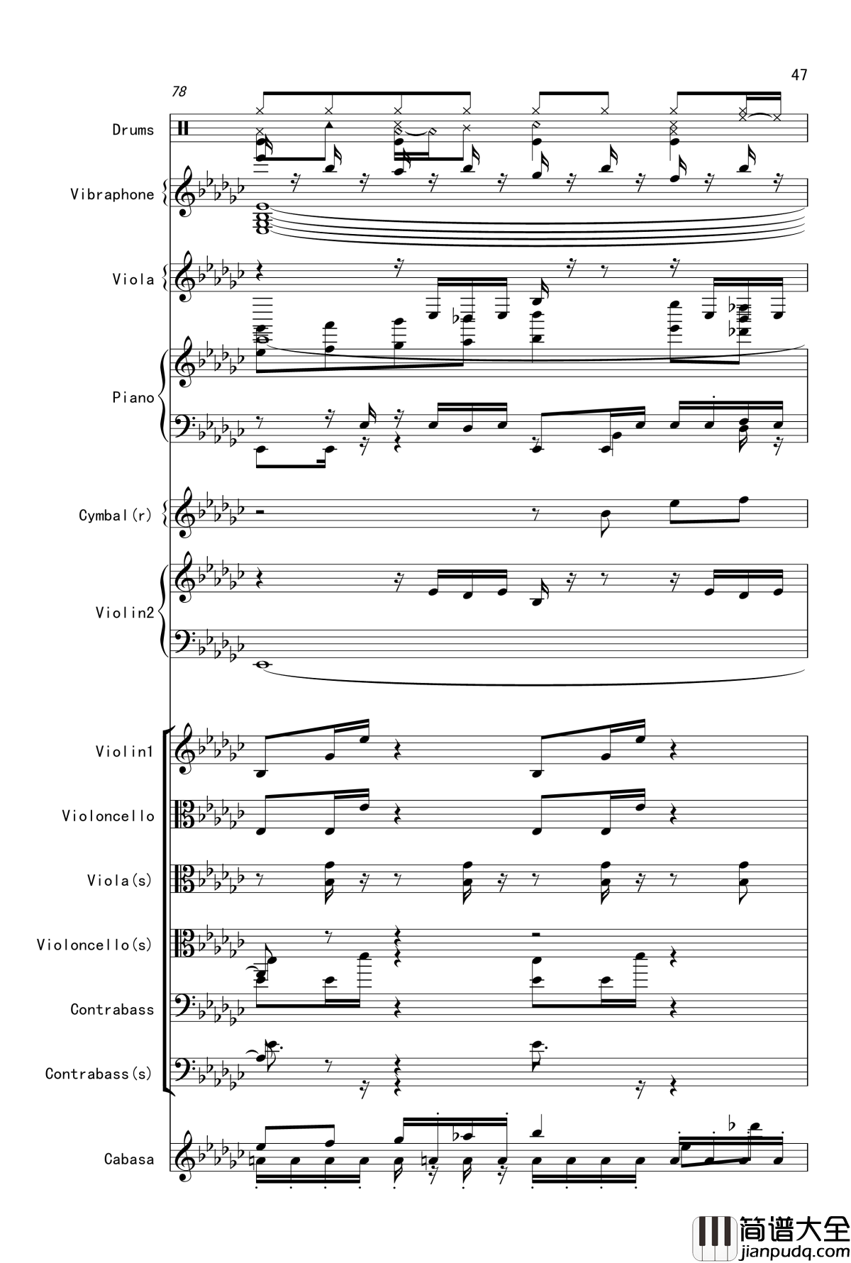 Bad_apple钢琴谱_总谱震撼登场_娜娜X东方_东方project