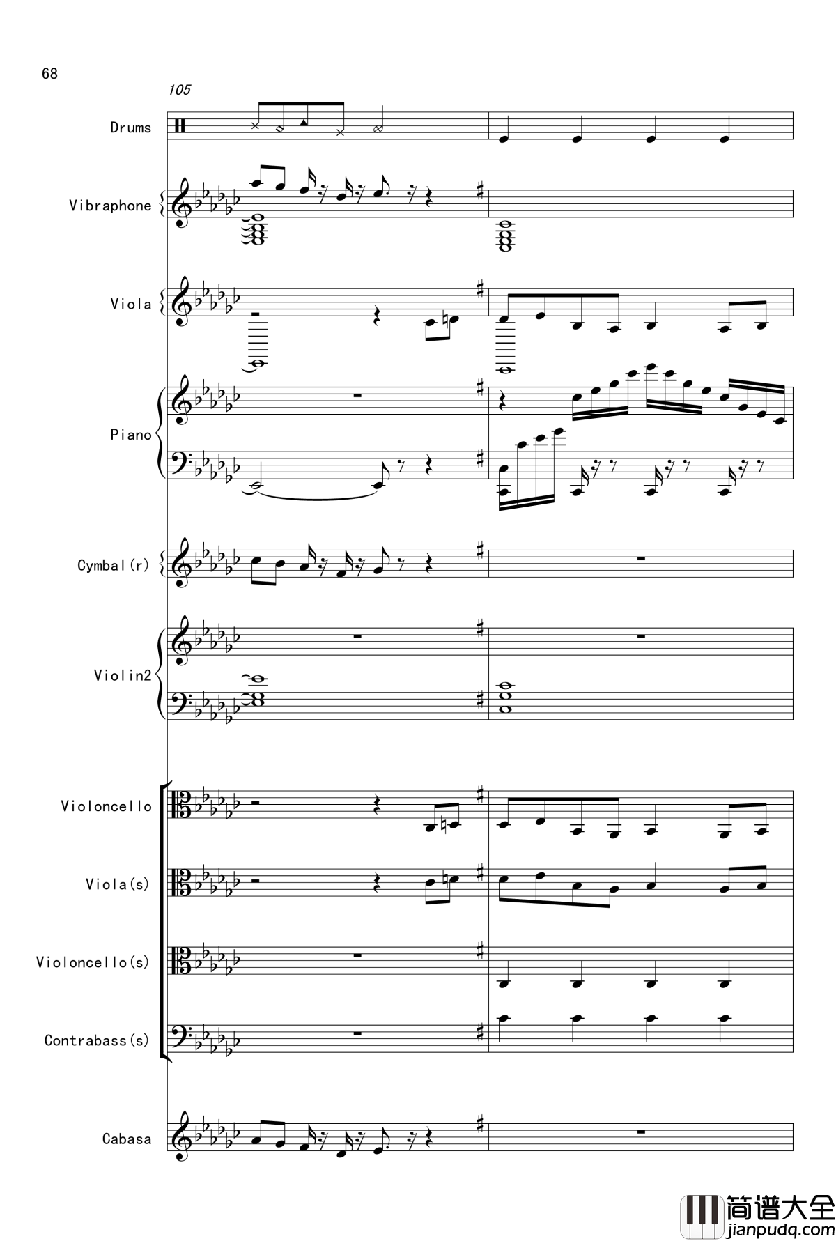 Bad_apple钢琴谱_总谱震撼登场_娜娜X东方_东方project