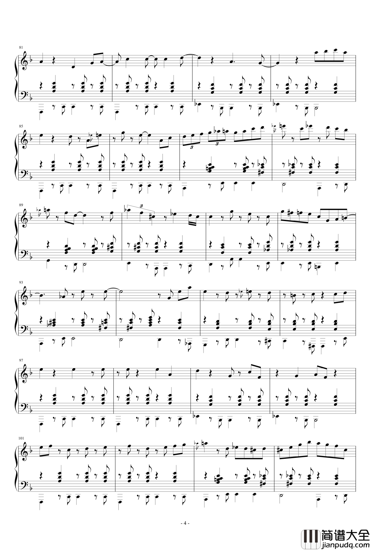 Alice's_Bossa_Nova钢琴谱_OMM