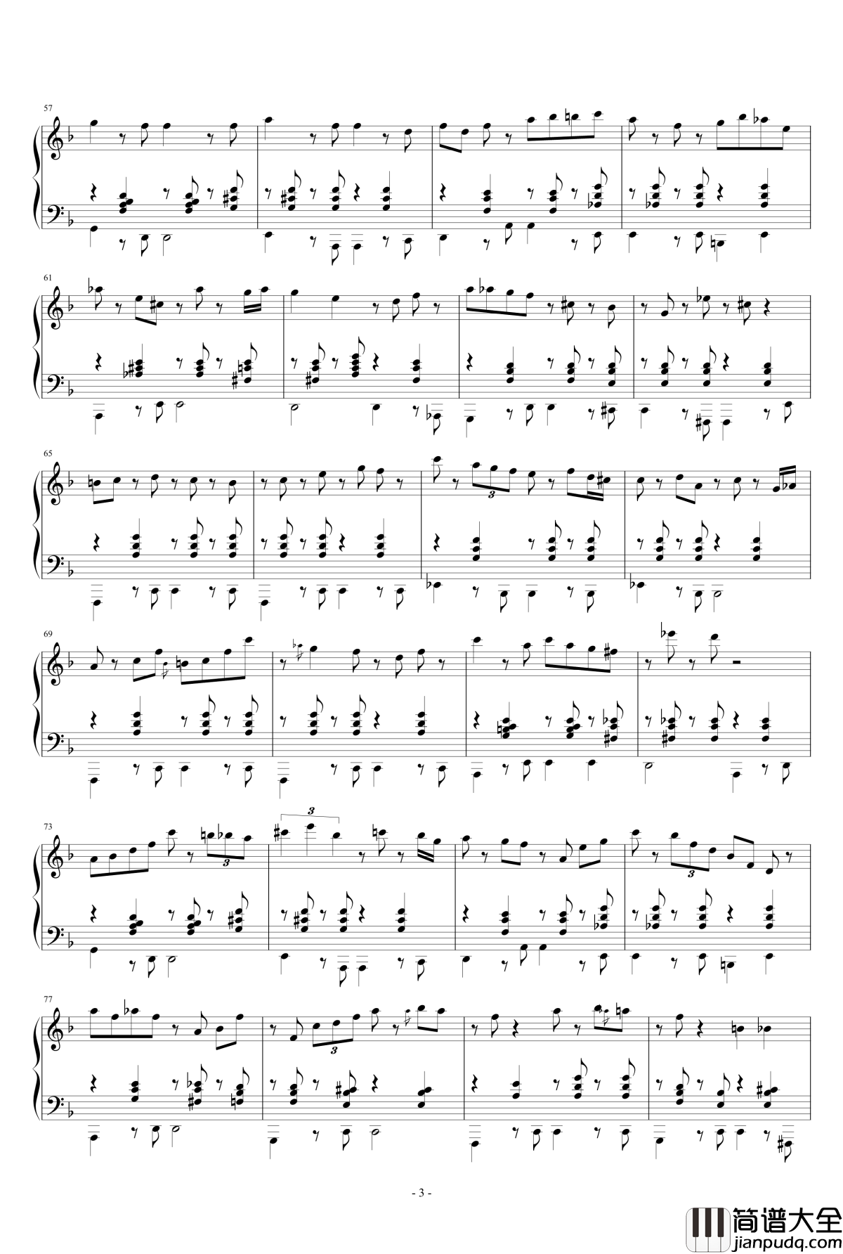 Alice's_Bossa_Nova钢琴谱_OMM