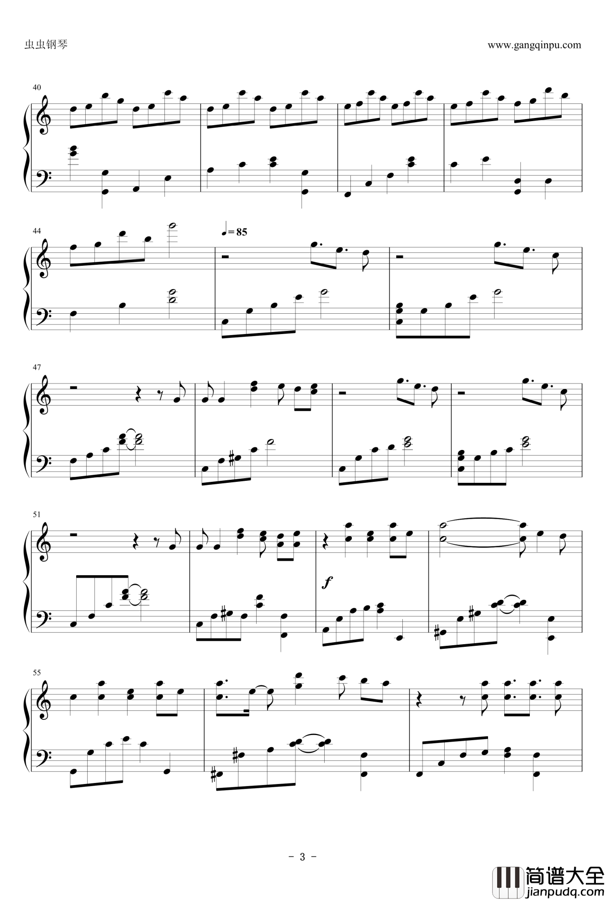 再见_再见钢琴谱_piano_逃跑计划