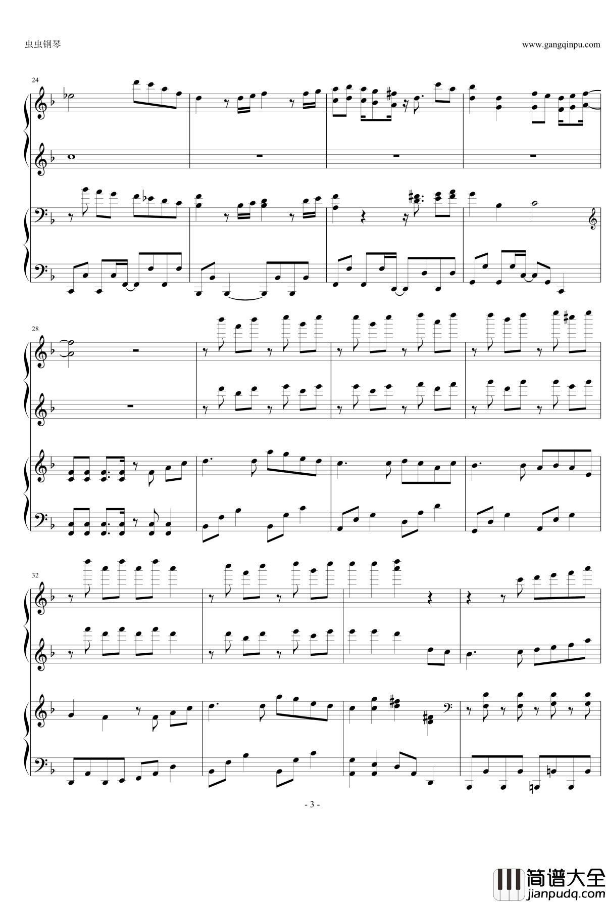 Happiness钢琴谱_嵐_四手联弹_Arashi