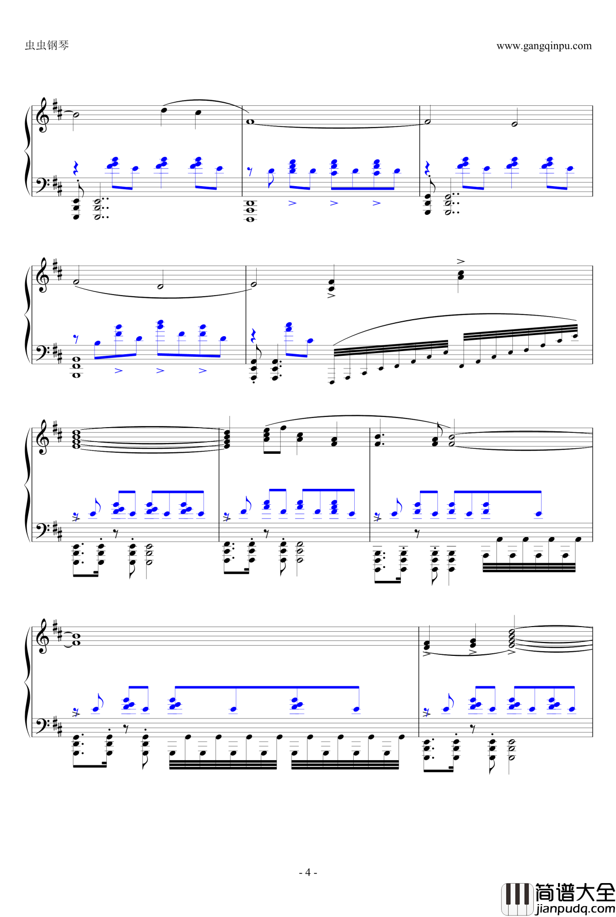 叶问II开场原声聚散钢琴谱_叶问
