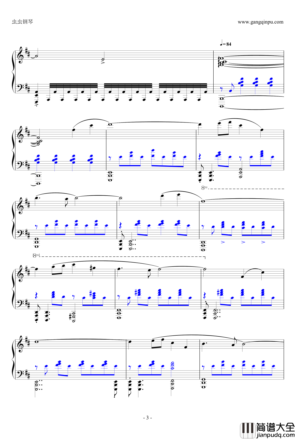 叶问II开场原声聚散钢琴谱_叶问