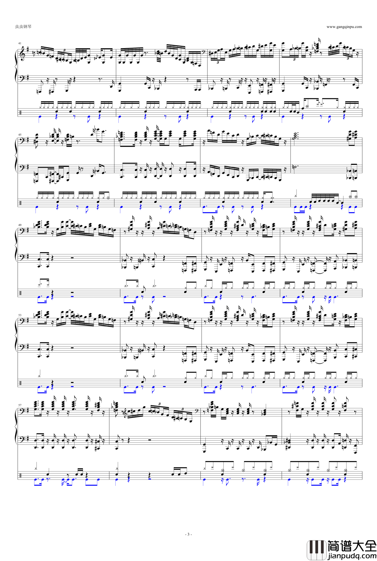 Funk_Groove_in_G钢琴谱_钢琴+鼓_Jonathan_Wilson