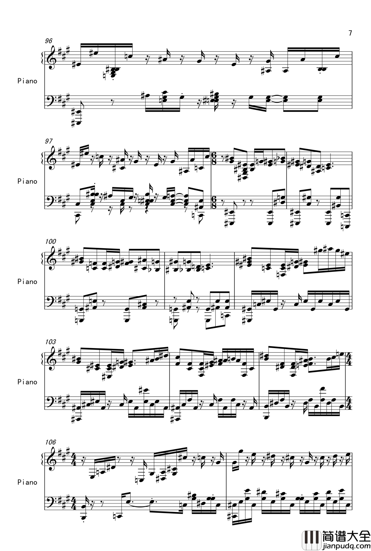 神さびた古戦場御柱の墓場钢琴谱_sonata_娜娜X东方