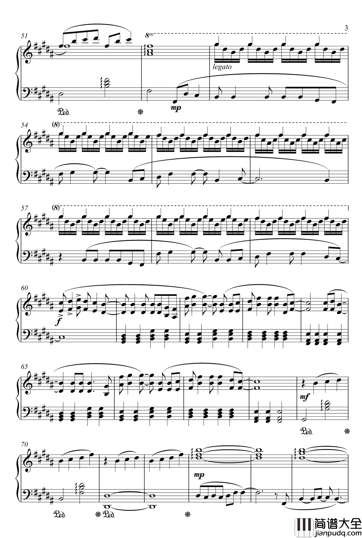 夜空中最亮的星钢琴谱_作废_逃跑计划