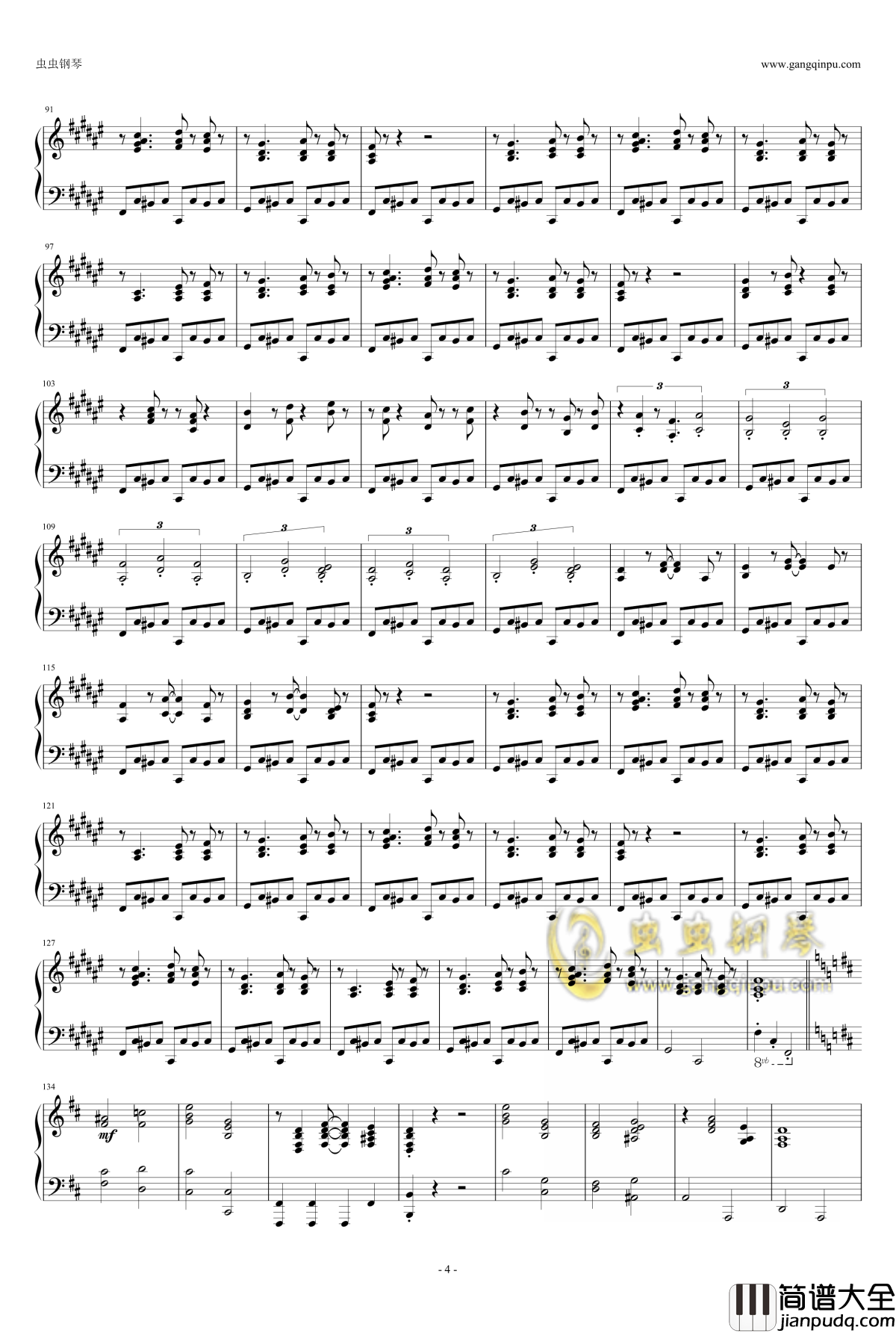 Jazz_Chopin_Etude_Op.25_No.9钢琴谱_独奏_Bernd_Lhotzky