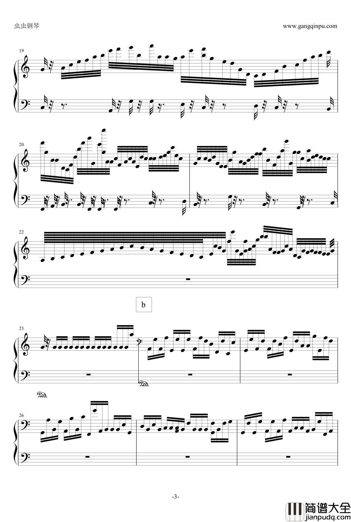 白键之舞钢琴谱_老涂练习曲2_老涂