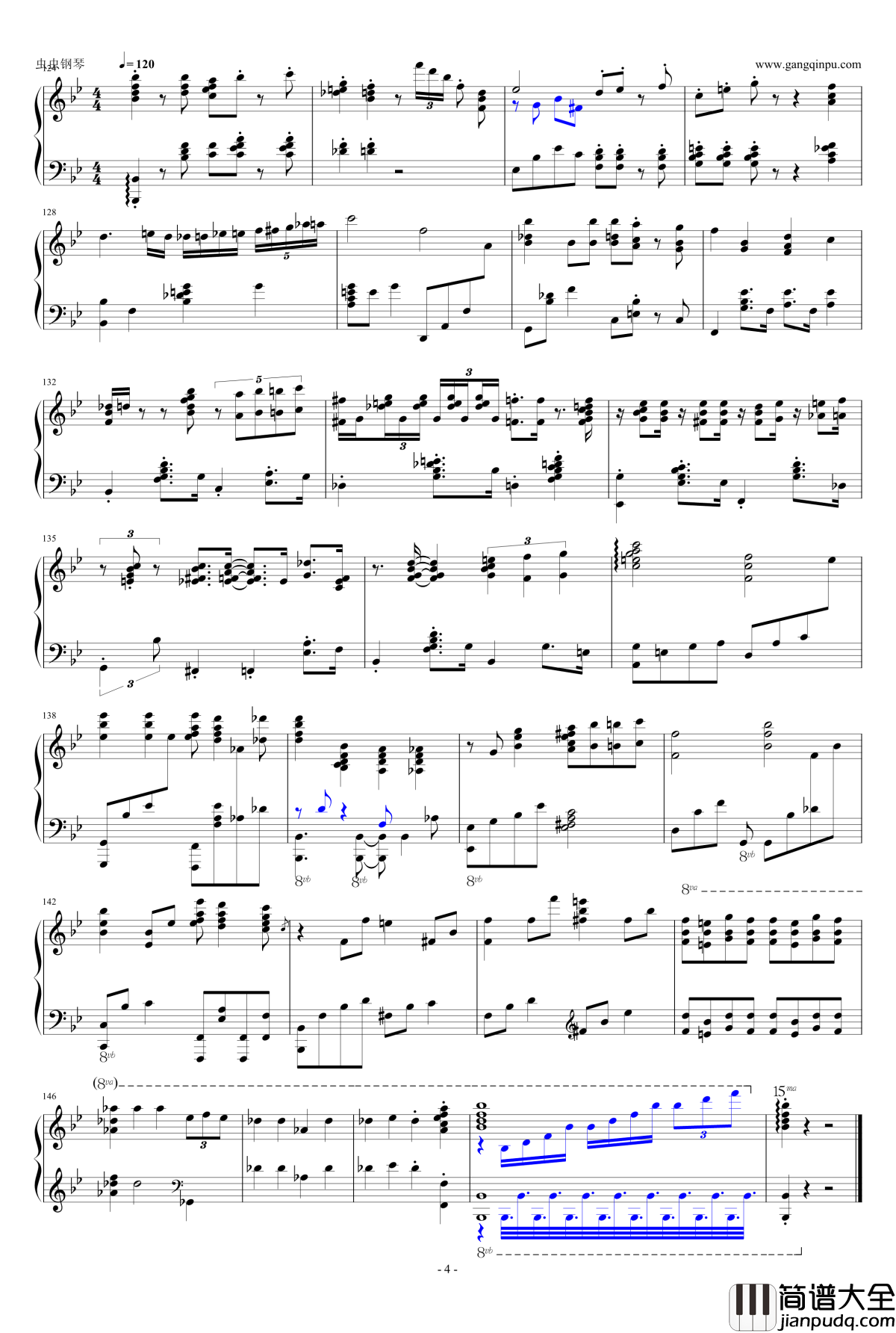 mahler_four钢琴谱_独奏_音乐之声_harrythepiano