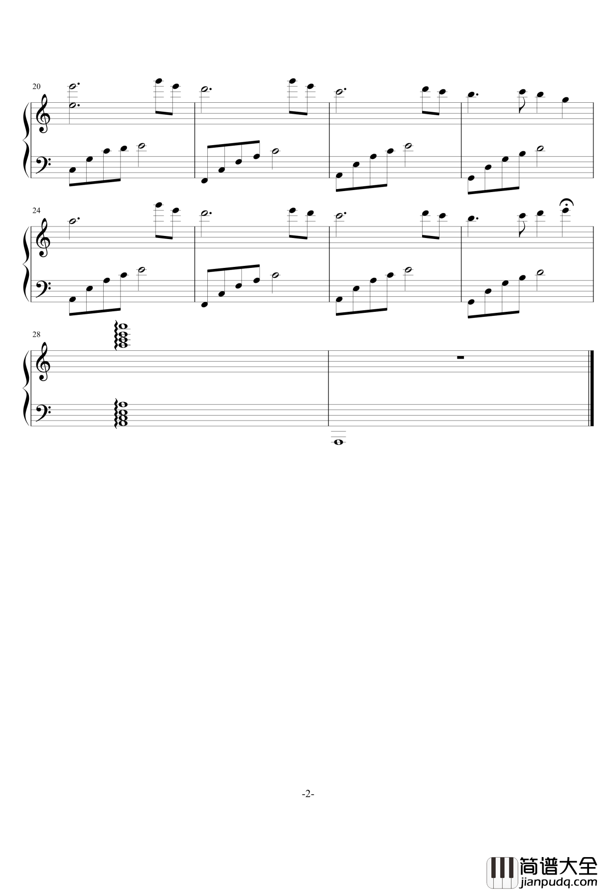 殇之韵1钢琴谱_离别_王老吉