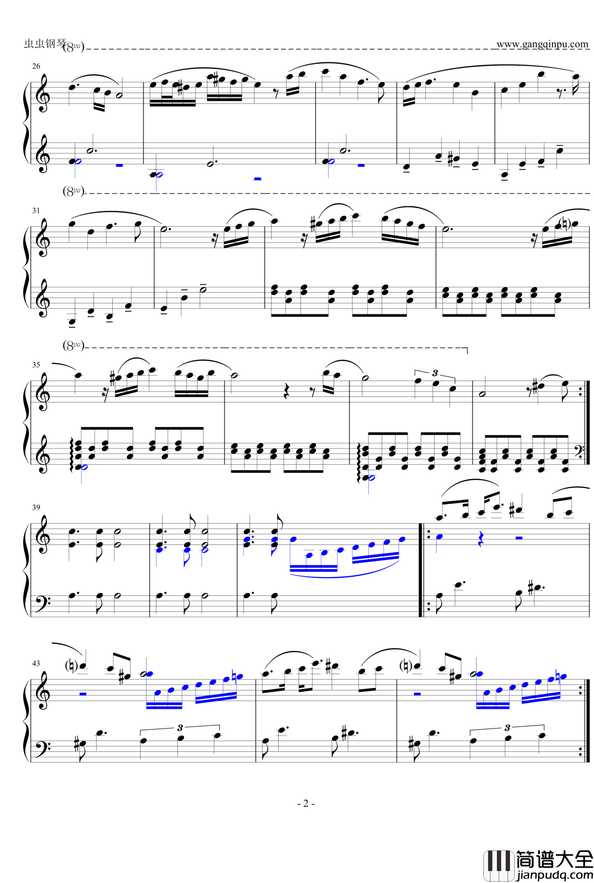 植物大战僵尸2神秘埃及音乐钢琴谱_植物大战僵尸