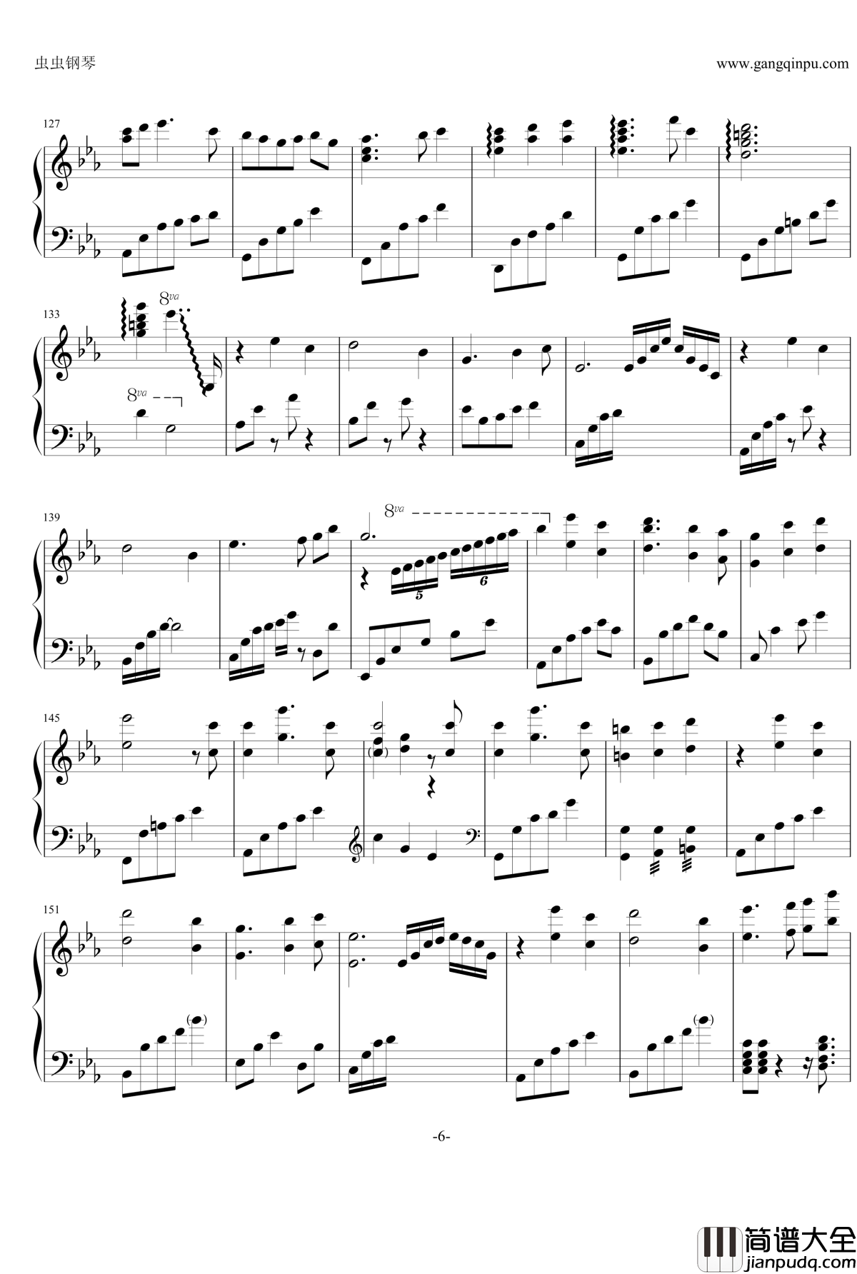 精灵之歌钢琴谱_原声_V.K