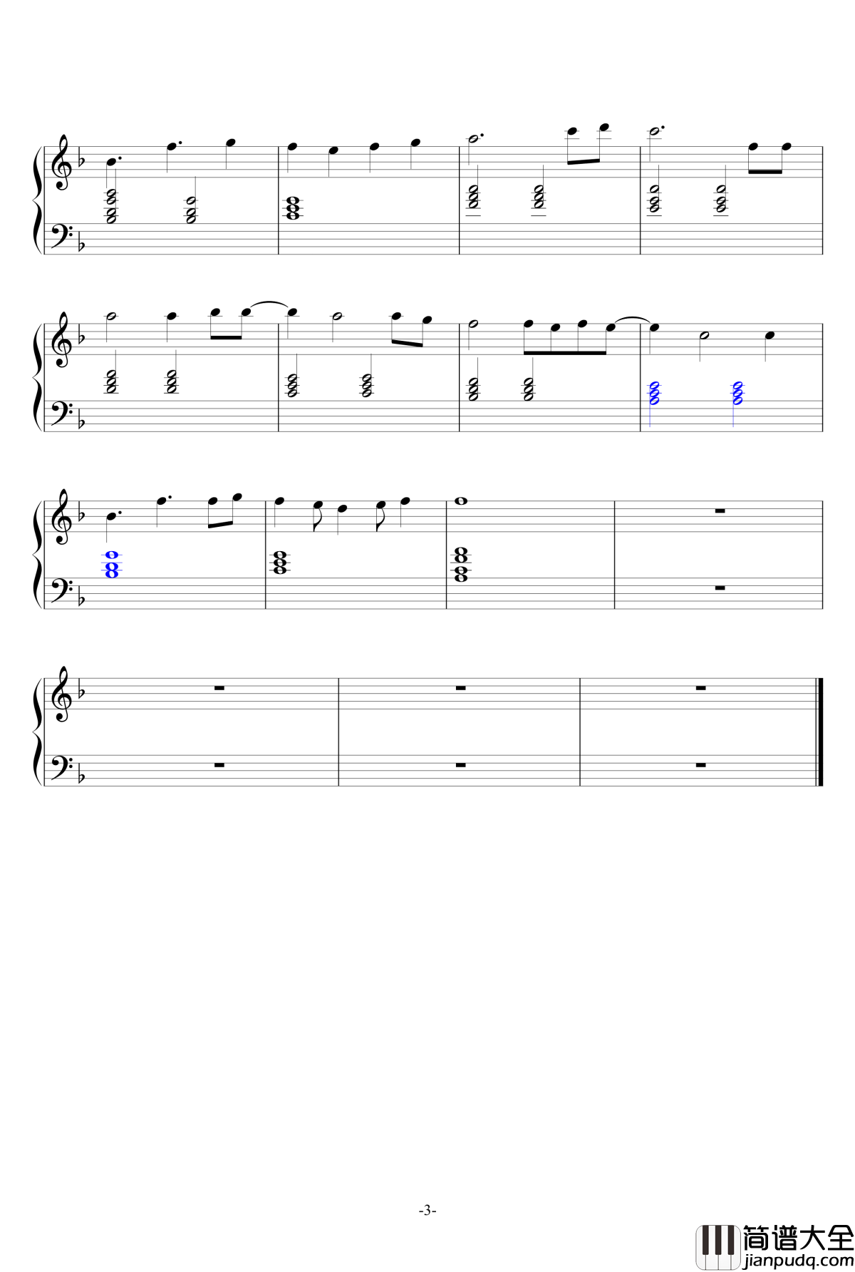 yuki_no_hana钢琴谱_宫崎君猫