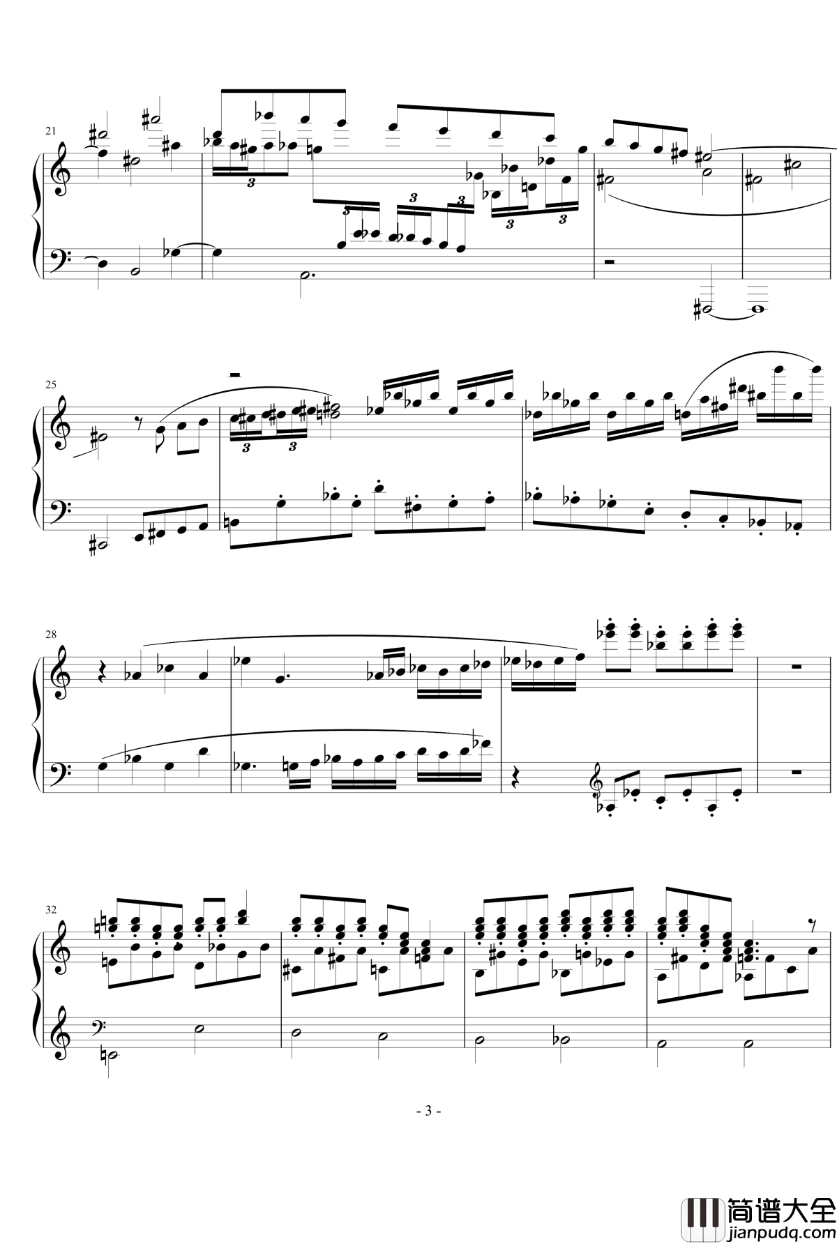 前奏曲与三部创意曲钢琴谱_流行追梦人