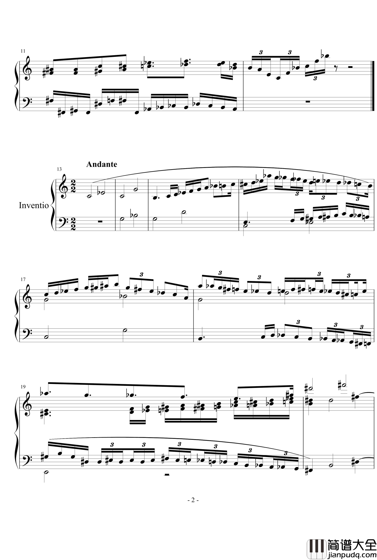 前奏曲与三部创意曲钢琴谱_流行追梦人