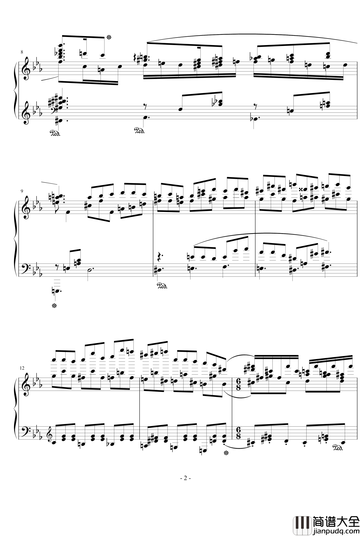 风一样的女子_流行追梦人_钢琴谱